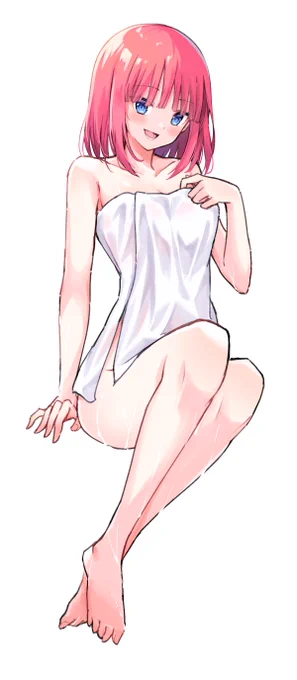 今年のイラストリメイク 3/7風呂上り< 2021                            2022 >普段と違う髪型二乃ちゃんもいいですね。肌の面積が多くて服などに気にせず雑にタオルぐらい描けばいいのでいい肌の塗り練習となります。#五等分の花嫁 