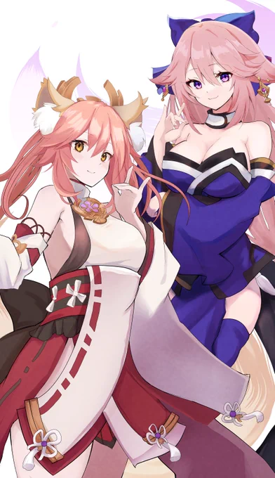 お狐コンビ#原神 #fgo 