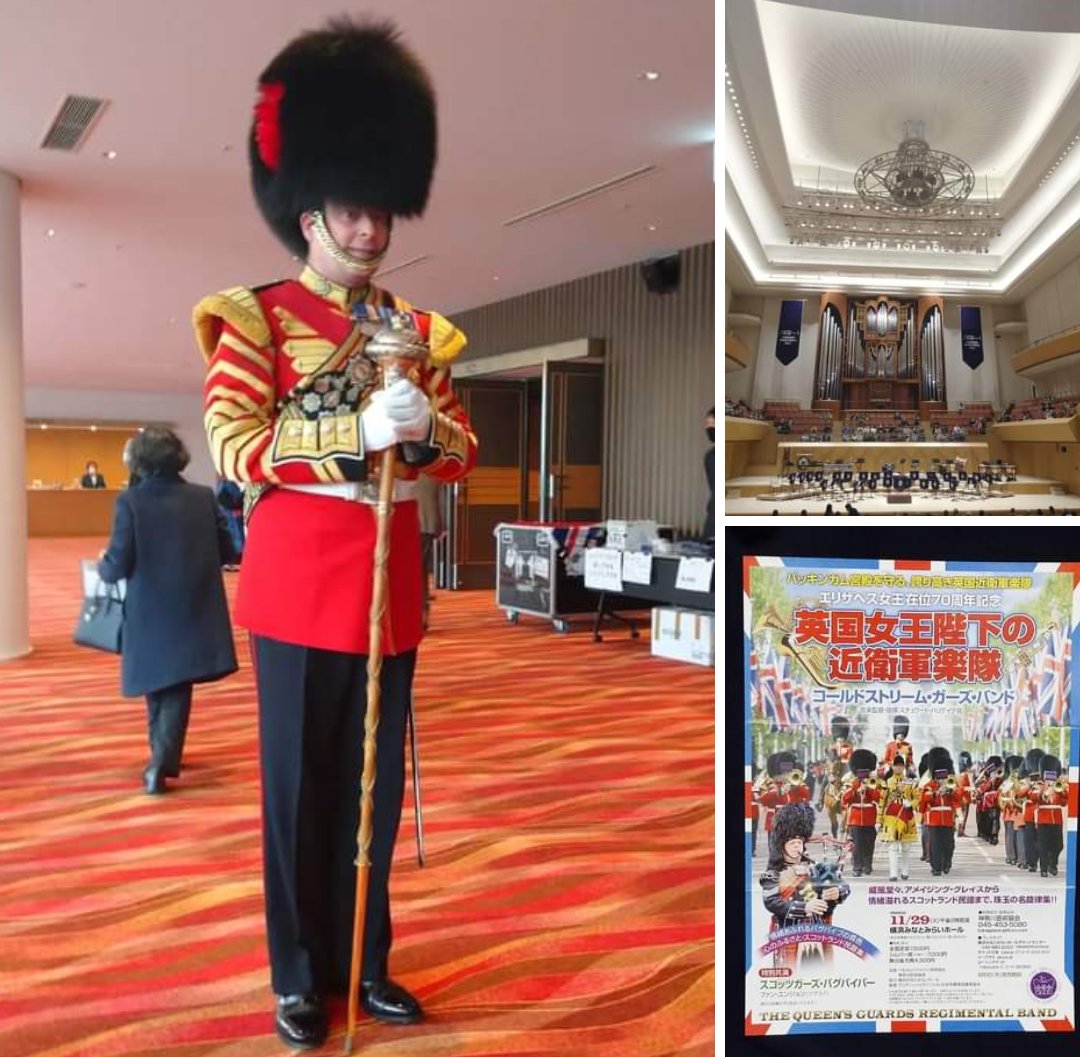 hokonuts's tweet photo. 英国女王陛下の近衛軍楽隊《#コールドストリーム・ガーズ・バンド》日本公演
黒い熊皮の帽子に真紅の礼装でお馴染みの英国陸軍のバンド。
先日の御葬儀にも参列されていたそう。
#エリザベス女王 の御前ソロ演奏もしたというフルートは魔法にかけられそうな美しい音色でした。
#theColdstreamGuards https://t.co/OojWONEosw