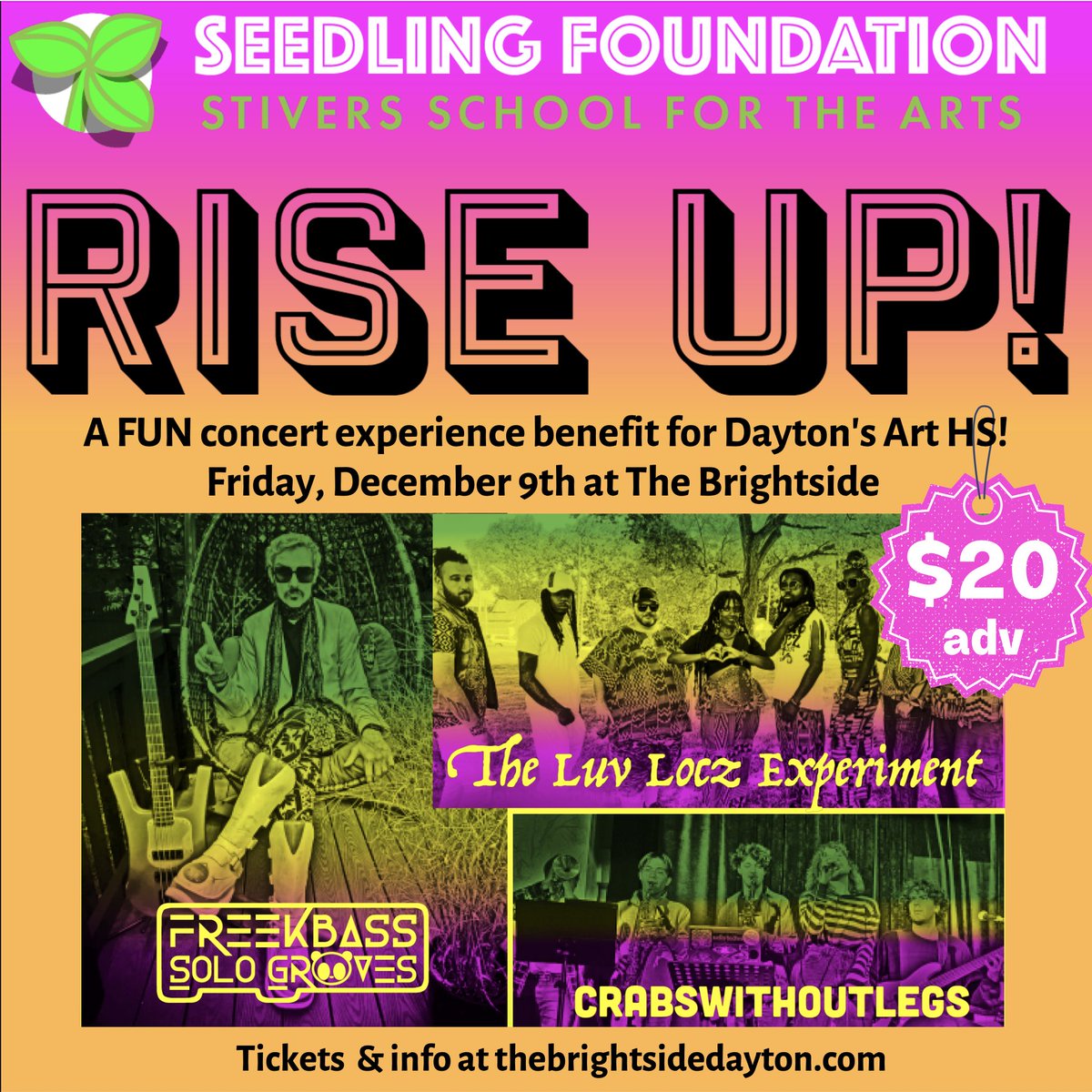 We've heard Stivers High School referred to as a "little miracle factory" - and we couldn't agree more! Join us in supporting the arts curriculum with a FUN Friday evening of live jazz, reggae, and funk tunes! 🥳 Tickets are $20 advance - available here - venuepilot.co/events/63898/o…