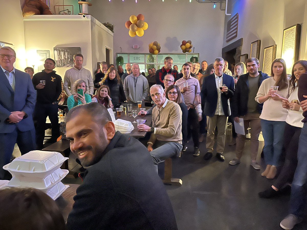 scrappyF3's tweet photo. Best F3 Xmas party yet! Awesome venue at @elevenlakesbrew thanks to @pumahomes and @DonHo_F3 @PopcornF3 @F3_Olive for commandeering the event. @F3_Possum as #MOTY and @CherryBombF3 ad new #Nantan โ congrats men! https://t.co/E2FyQIBFgi