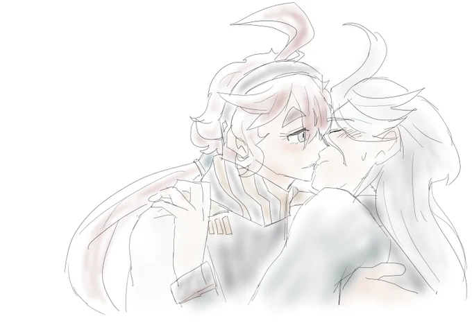 30分で落書きスレミオ。#水星の魔女 #スレミオ 