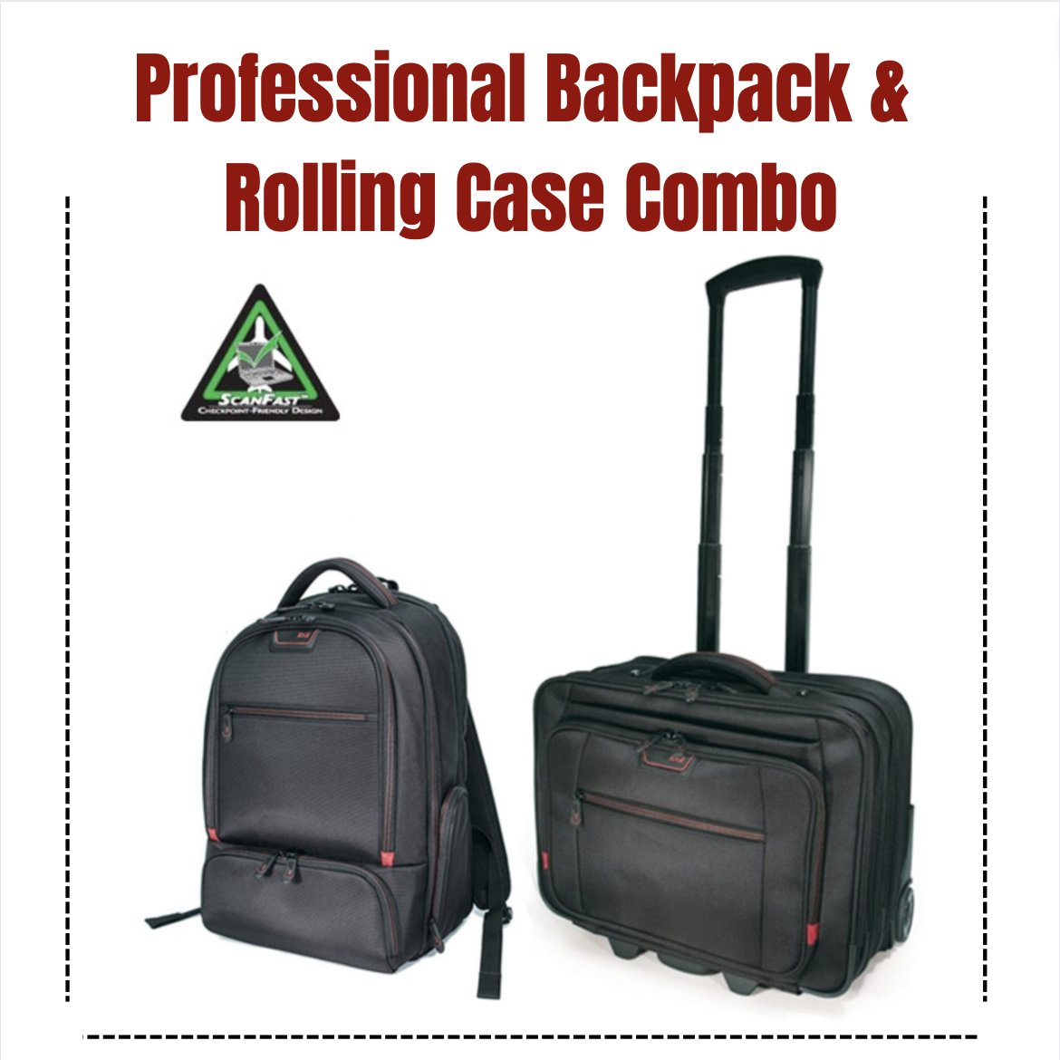 MobileEdge's tweet image. Holiday traveling is in full swing! Both of our cases in this combo feature Trolley Straps for easy and secure stacking on other luggage!✈️

Use Holiday35 for 35% off while it lasts!
mobileedge.com/professional-b…

#mobileedge #professionalbackpack #rollingcase #rollingcasecombo