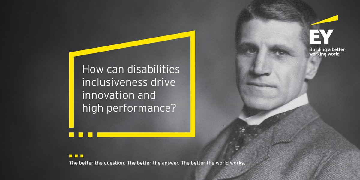 EY_GDSCareers's tweet photo. Fresh perspective. Innovative thinking. Powerful solutions. EY co-founder Arthur Young was deaf and had low vision. His disabilities drove him to become an entrepreneur who helped shape the modern accounting profession. #IDPD #IDPD2022 #EYGDS #BetterWorkingWorld https://t.co/cwL6hIAIZ3