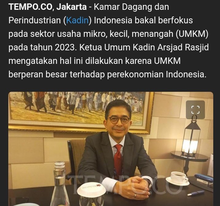 Marchha0's tweet photo. Makasih kepada Beliau Bapak Arsjad Rasjid yang sudah membuka kamar Dagang dan Perindustrian (Kadin) di Indonesia #ARSRapimnasKadin2022
Indonesia Maju
Indonesia Emas. https://t.co/Wm3NdPnNQa