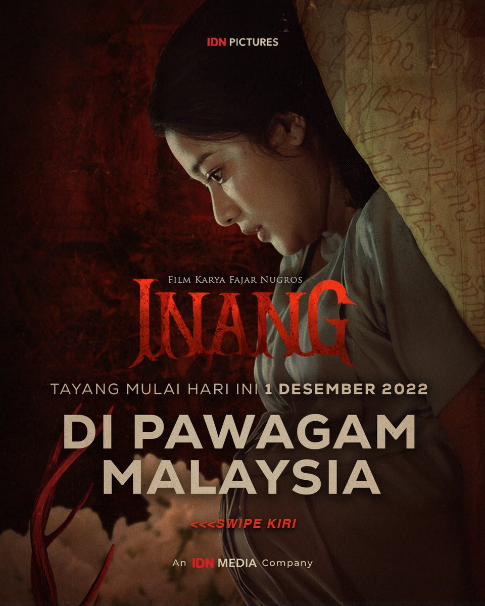 filminang's tweet photo. Film Inang hari ini tayang di pawagam Malaysia 🇲🇾 

Selamat menonton teman-teman Malaysia🫰

#Inang https://t.co/MZP8TXtVYD