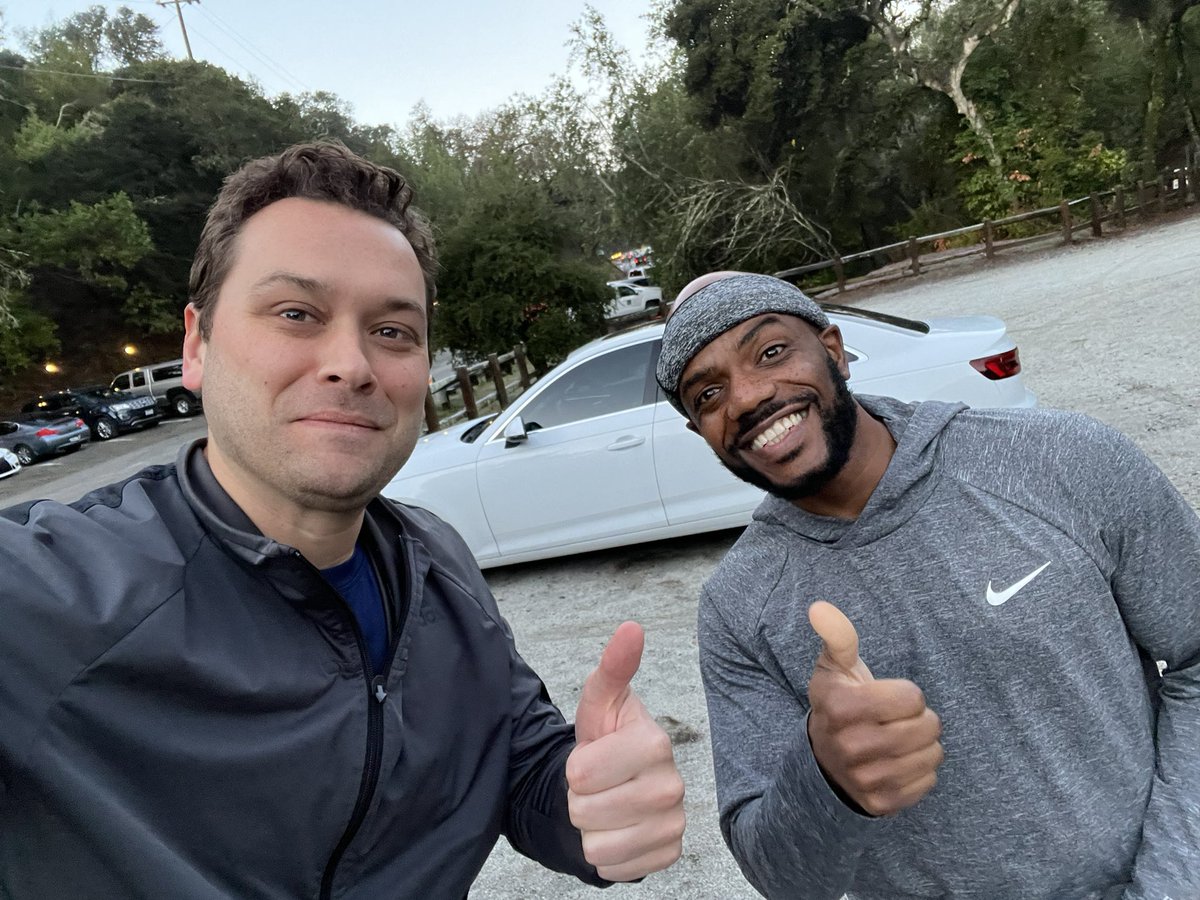 Frosty morning run at Pulgas! 🥶