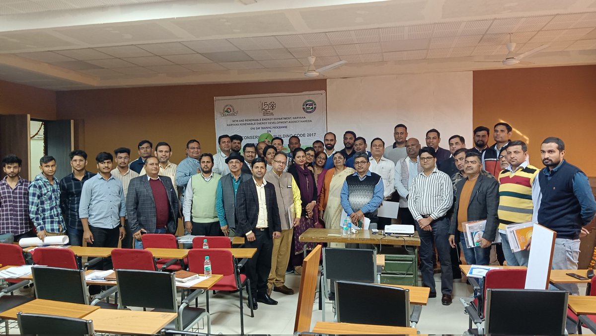 EHareda's tweet photo. Building Cell, #Haryana condctd a One-day awrnss wrkshp at DCRUST, Sonepat on 24th Nov 2022. The prgrm ws orgnized in assctn wid #HAREDA and #BEE &amp; spprtd by #GreenTree. The objctv of wrkshp ws to cret awrns amng stkhldrs abt d implmnttn and enfrcmnt of #ECBC and #ENS in state. https://t.co/FpfjgbAfH6