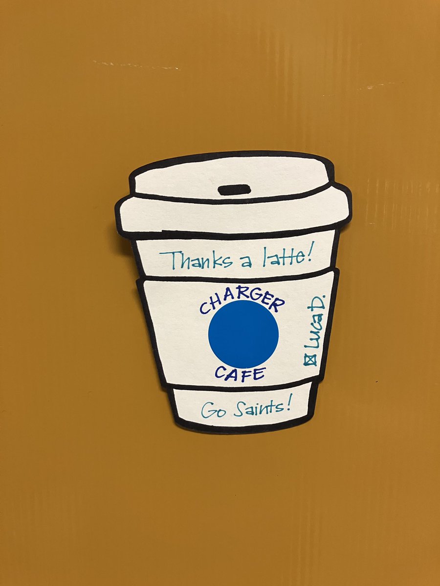 createinroom208's tweet photo. The yearbook staff showed great teamwork as they cut out + decorated cups, rolled tape, and located lockers to express gratitude for those who purchased a yearbook. We appreciate your support a latte! Go to https://t.co/P4LQ6dV7el #walsworth #wearechurchville https://t.co/CDHxMdmrPV