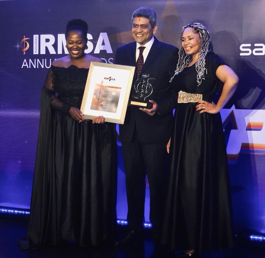 IRMSAInsight's tweet photo. The winner in the category of Risk Specialist of the Year is Alkesh Patel.
#risk #riskmanagement #southafricariskawards #recognise #africariskawards #celebrate #acknowledge #industryawards #individualawards #IRMSAAwards2022 https://t.co/eeDIvA4YdV