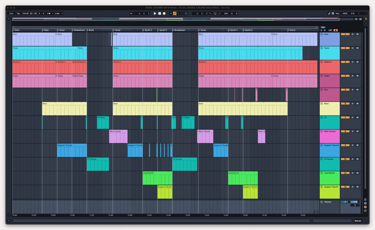 mixvisor's tweet image. New Arrangement Map out now: HUGEL &amp;amp; BLONDISH &amp;amp; Nfasis - Tra Tra

Download now at mixvisor.com/posts/hugel-bl…

#arrangementmap #musicproduction #musicproductiontips #musicproductionlife #musicproducers