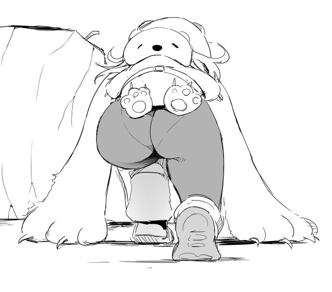 ネヴェさん、後ろ姿の願望その②
これなら後ろのホッキョクグマちゃんも…っ 