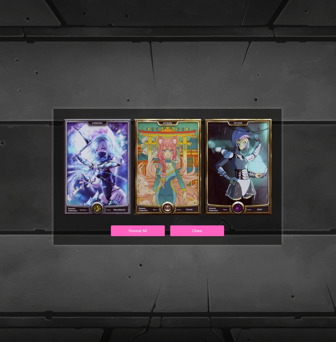 I'm happy to have these cards on my collection <a href="/capsule_house/">CAPSULE HOUSE ✨💊✨</a>. Look at how detailed and beautiful these are. I love that the artists in this CH Card collection created such detailed and one of a kind pieces. Artworks by <a href="/FloretsF/">Florets 🌸</a> @MoonAbsorb <a href="/RflxP/">Reflex.png</a> ✨✨✨