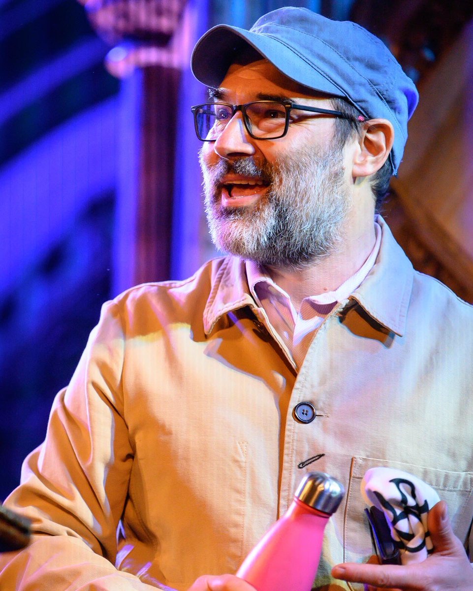 JamesEnnisPhoto's tweet photo. The brilliant Adam Buxton headlining the @NervetumoursUK 40th Birthday gig at @UnionChapelUK last week. He is as nice as he is funny and despite my best efforts to not be a fan boy, he even signed my book 🙌🏻
#adambuxton #adambuxtonpodcast #adamandjoe #adamandjoeshow https://t.co/CPJPtgVevo
