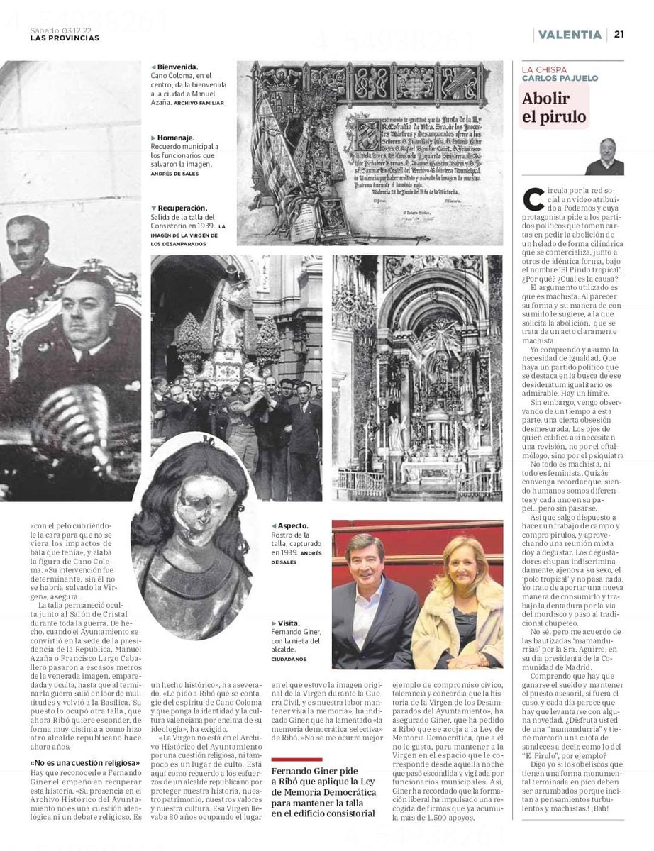 Por esta razón histórica quiero que la imagen de la Virgen vuelva a su lugar, el Ayuntamiento de Valencia
Puedes ayudarme firmando esta petición
✍🏼chng.it/jfmyVpR2                   

Gracias <a href="/alexserrano6/">Álex Serrano López 🕰️🌌</a> por plasmar este hecho histórico de #Valencia.
Gracias <a href="/acanocoloma/">Adela Cano-Coloma</a>