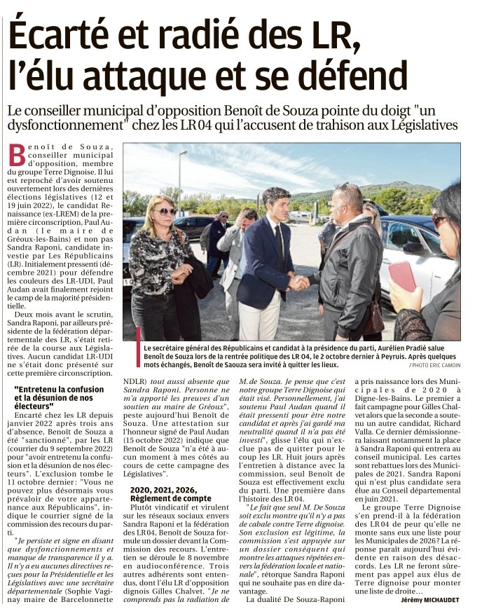 DLF04Officiel's tweet photo. A l'image du naufrageur Muselier, les avis changent selon le vent chez #LR
Tantôt on exclu pour un soit-disant soutien à #LREM contre un candidat inexistant
Tantôt on explique que c'est pour des critiques envers le national... faut savoir!
Il y a besoin de clarté à droite! https://t.co/g7RqxHzn74
