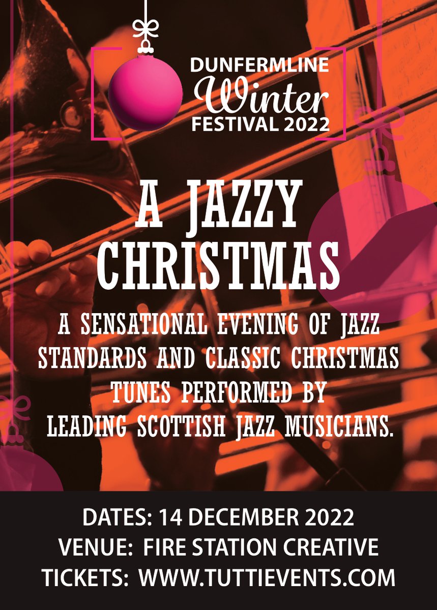 FireStnCreative's tweet photo. Join us on the 14th of December for A JAZZY CHRISTMAS as part of the Dunfermline Winter Festival 2022

For more details and to book tickets visit https://t.co/T0PSJcQ2NM

#jazz #christmas #winterfestival #livemusic #nightout https://t.co/MN2Jd5gfO6