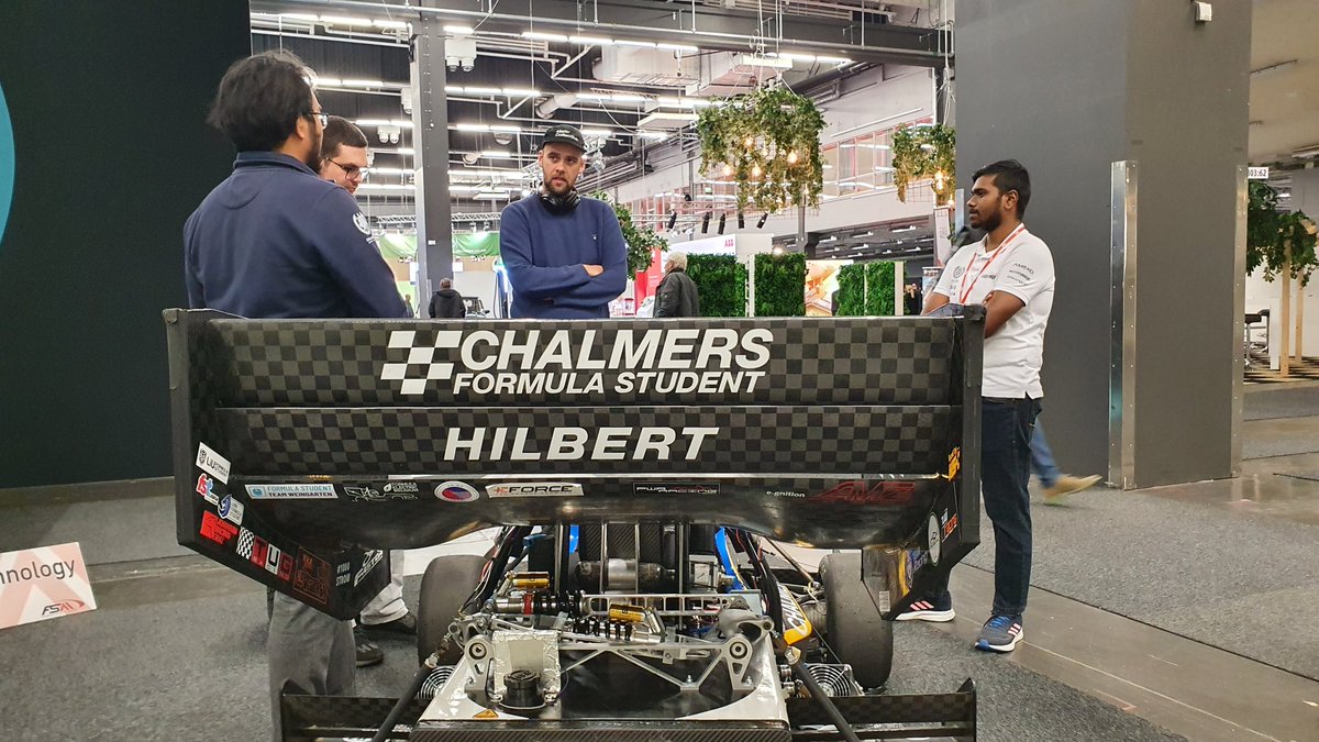 ChalmersFormula's tweet image. We are presenting our 2022 car ( Hilbert: Our first AWD manual and driverless car ) at eCar expo, Gothenburg.  Come visit us to know more about us and our car Hilbert. 
#chalmers #cfs23 #chalmersFormulaStudent #formulaStudent #cfs #hilbert #cfs22 #ecarExpo #electric #engineering