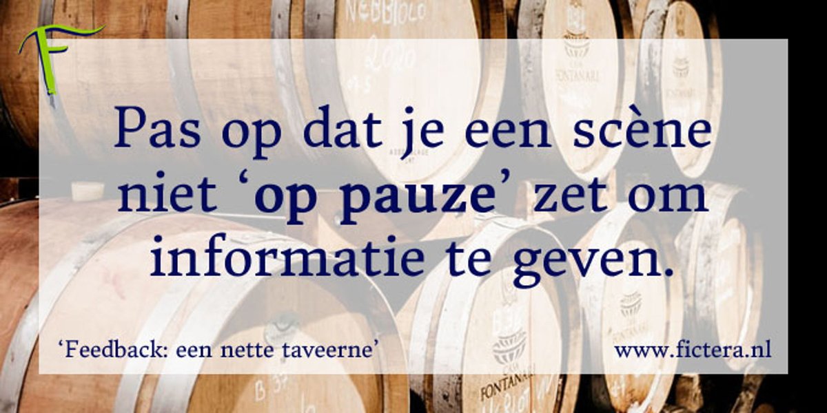FicteraAnna's tweet photo. Wanneer je uitgebreide beschrijvingen geeft van de omgeving waarin een scène zich afspeelt, loop je het risico dat je de 'flow' van de scène onderbreekt. Dat effect wordt nog sterker als je hoofdpersoon misschien wel hele andere dingen te doen heeft dan om zich heen kijken! https://t.co/L0kdSKH1Cj