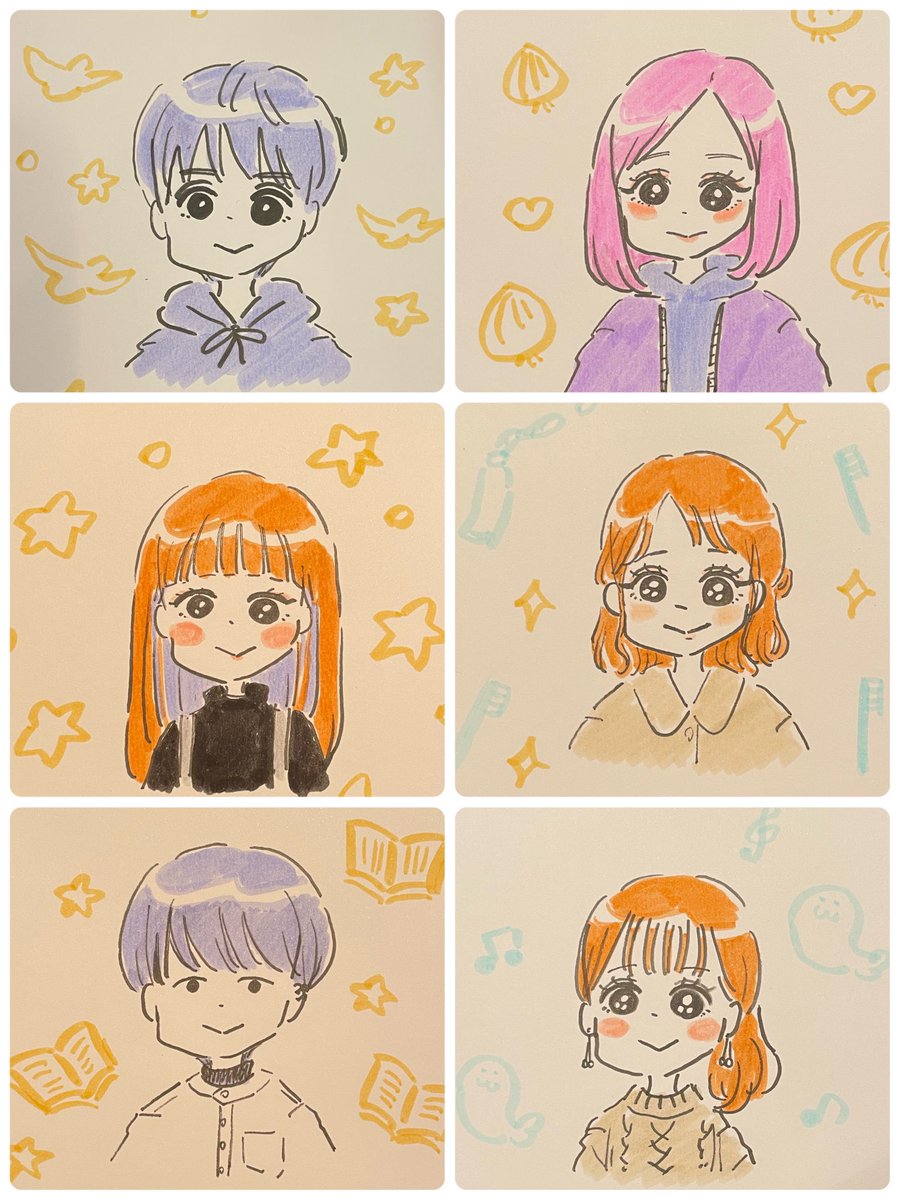 似顔絵たのしく描かせていただきました!
ありがとうございました〜!🧸 