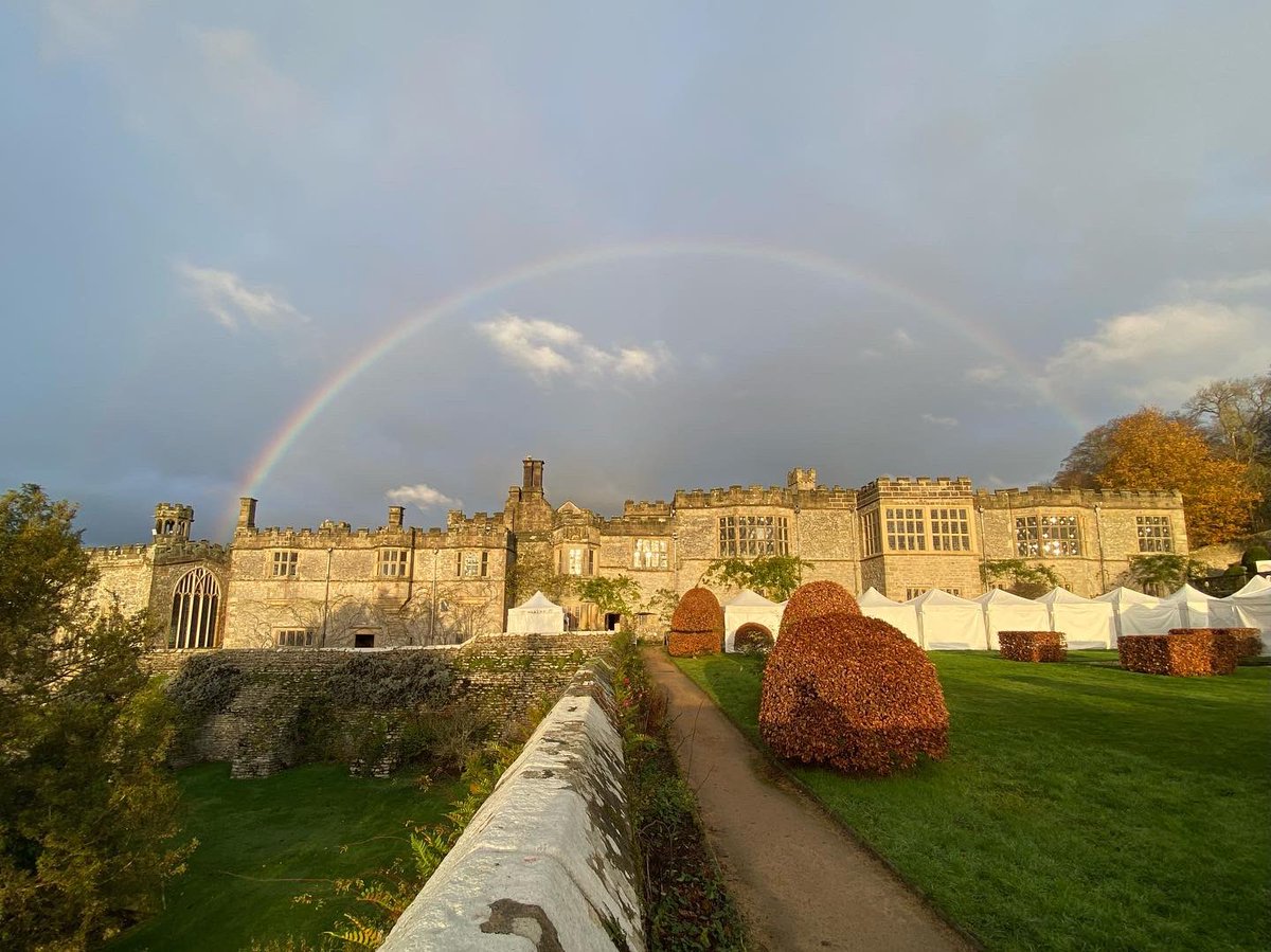 Rainbow over <a href="/THEhaddonhall/">Haddon Hall</a> this morning! Ready for our last weekend here for the #christmasartisanmarket #derbyshire #peakdistrict <a href="/vpdd/">Visit Peak District & Derbyshire</a> <a href="/peakdistrict/">Peak District National Park</a> <a href="/derbyshirelife/">Derbyshire Life</a> <a href="/pure_peak/">Pure Peak</a>