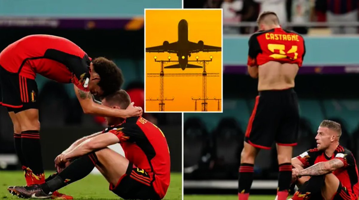 🚨 FIVE Belgium players 'booked earlier flights' to fly home separately from teammates