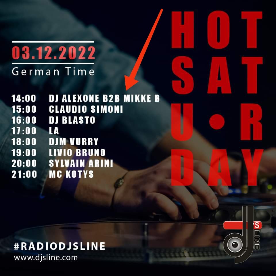 DjmikkeB's tweet photo. 𝕋ODAY from 2 pm 𝔹-𝕆ℕ𝔼 ℝ𝕒𝕕𝕚𝕠𝕊𝕙𝕠𝕨 with @dj_alexone_official__alexrizzo on @djsline
#mikkeb #alexone #b-one #radioshow #denondj #denonprime4 #dj #djset #djsetup #dance #music #radio #webradio #pioneerdj #pioneerdjitalia #xdjrr #cool #edm #house #deephouse #funkyhouse https://t.co/2ovkoJOHWT