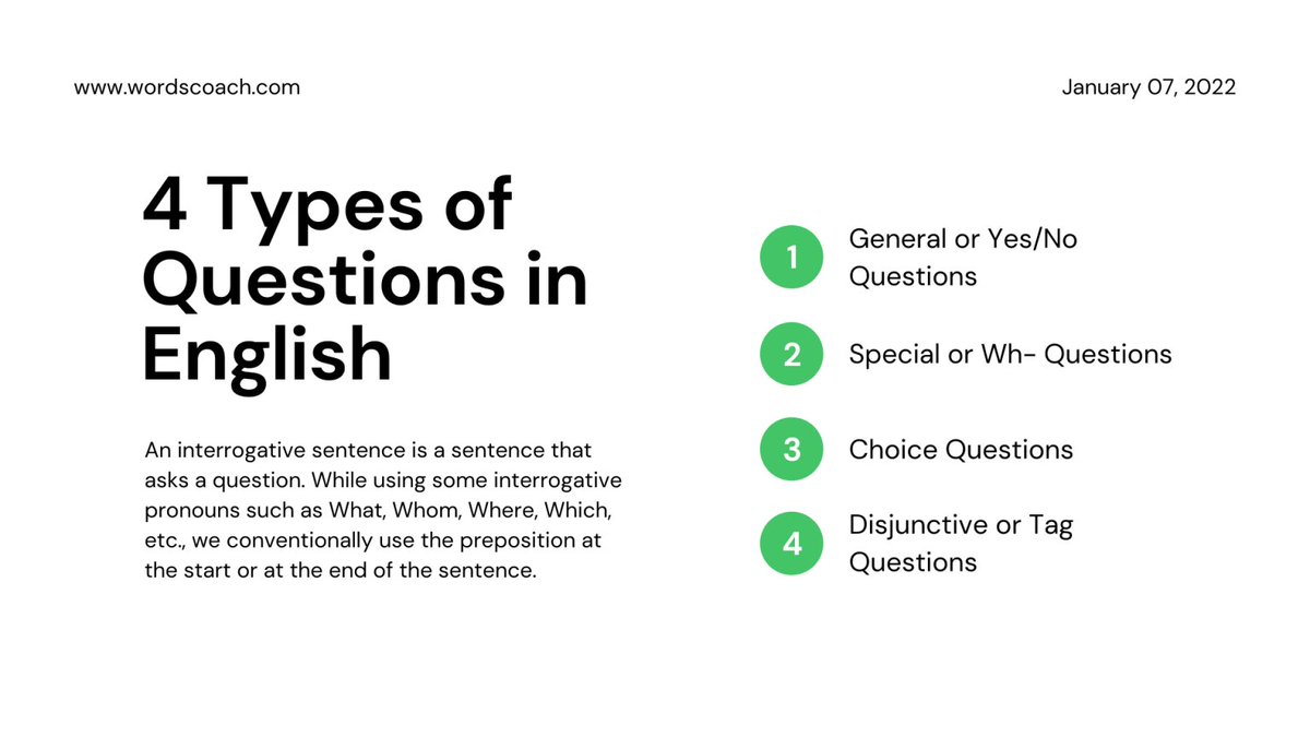 wordscoach's tweet photo. The most frequently used question pattern sentences in English
For more information please click the link below
https://t.co/oZKfgNt3fq
#wordscoach #wordcoach #instadaily #phrases #englishlearners #instagram #wordoftheday #photography #study #englishgrammar #translation #esl https://t.co/eHzDMH7M3Q