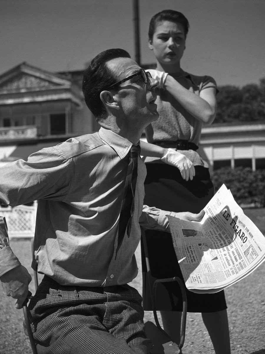 John French revolutionised fashion photography for newsprint. Here's a rare shot of French demonstrating the perfect model pose - one of thousands of his images in the V&amp;A Archive of Art &amp; Design. #ExploreYourArchive #EYANews