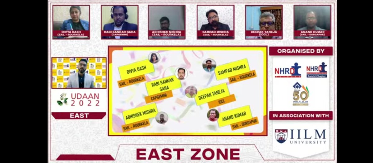 SAILranchi's tweet image. East Zone Finals of UDAAN Business Quiz 2022, a flagship event of MTI SAIL and NHRDN Ranchi chapter was held on 2nd December 2022. Participants from Rourkela Steel Plant won the zonal finals. National Finals of the quiz is scheduled on 18th Dec 2022.