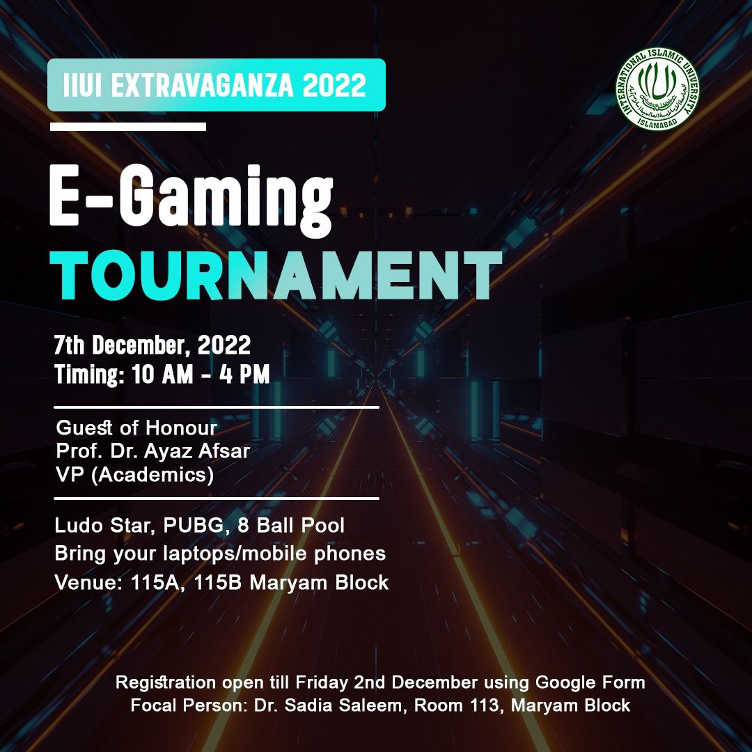 AKFOfficial_IIU's tweet photo. #IIUIExtravaganza2022
A week long mega event of dozens of activities.
#EGaming #PUBG, #LudoStar #8BallPool
Opportunities for students to shine & showcase abilities.
#MaryamBlockIIUI
#AllKashmirForum_IIUI
#AKF_IIUI #AKF #IIUI
@IIUI_OFFICIAL @AyazAfsar9 @AKFOfficial_IIU https://t.co/RvJ7dI40Dd