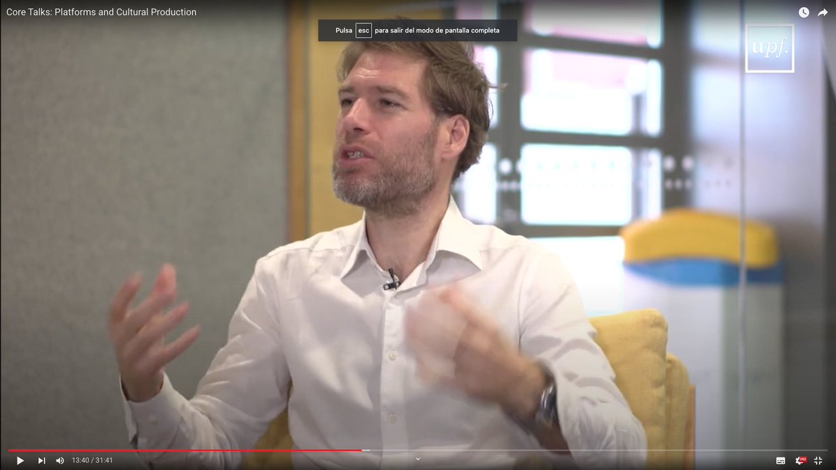 cscolari's tweet image. #CORETalks at @comunicacioUPF: @cscolari interviews David Nieborg (@gamespacenl) "Platforms and Cultural Production" buff.ly/3VK6P9a @guersole @tpoell @couldrynick @monrodriguez @gabriele_balbi @EmilianoTrere @portal_com @Producing2Power