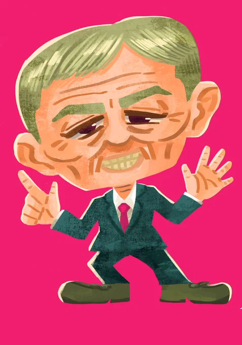 所用で描いたおじいちゃん 