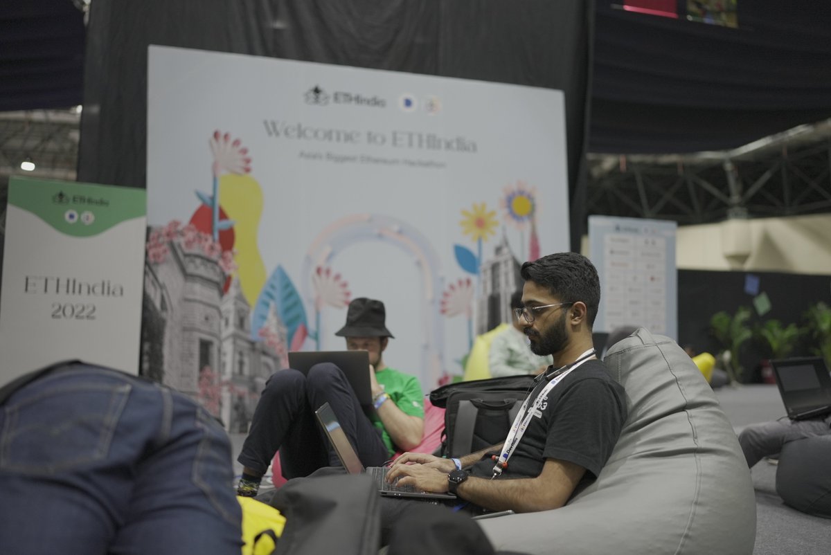 ETHGlobal's tweet photo. We're already at halftime for ETHIndia 🥲🪷 https://t.co/OpDdfBE0bq