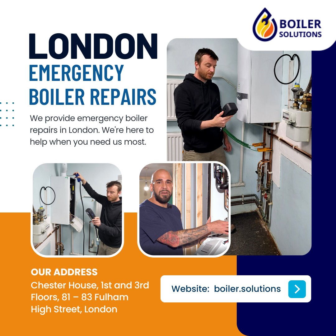 boilersolution1's tweet image. If you&apos;re in need of #emergency boiler repair in London, Boiler Solutions is here to help. We provide 24/7 service for all your boiler repair needs. Contact us today. &amp;lt;boiler.solutions/services/emerg…&amp;gt;
#boilerrepairs #boilersolutions #london