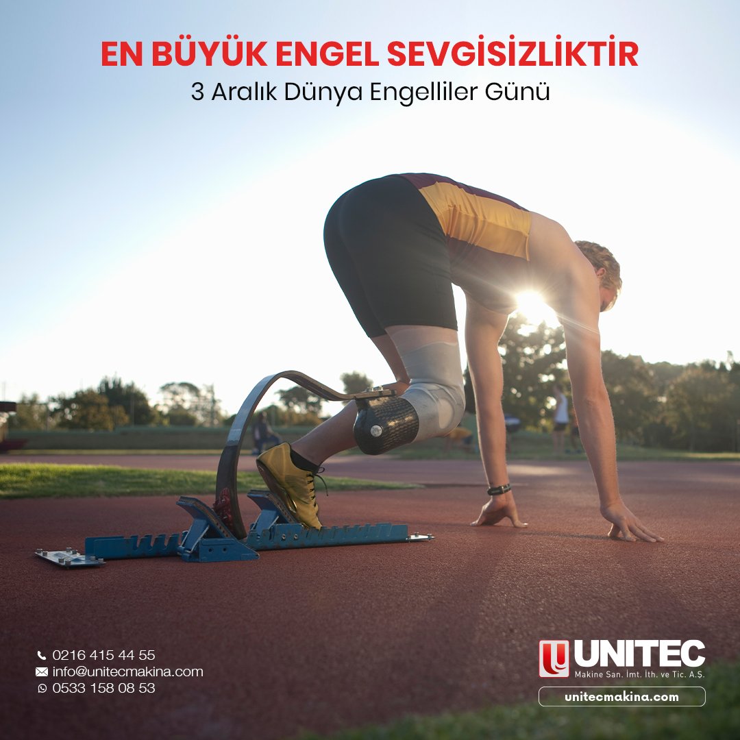 EN BÜYÜK ENGEL SEVGİSİZLİKTİR!

3 Aralık Dünya Engelliler Günü kutlu olsun.

#EngellilerGünü #engelleriaşalım #engelolma #sevgiengeliaşar