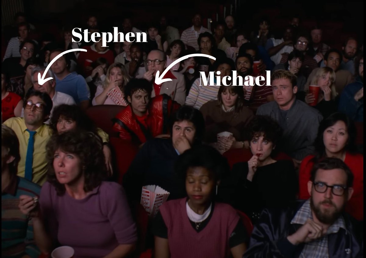 Before the day is over....On this date in 1983, Michael Jackson’s “Thriller” premiered on MTV. I was lucky enough to be in this music video and hang out around the set. You can see me in the movie theater scene from 3:42-4:13. <a href="/michaeljackson/">Michael Jackson</a> #Thriller40thAnniversary #Thriller