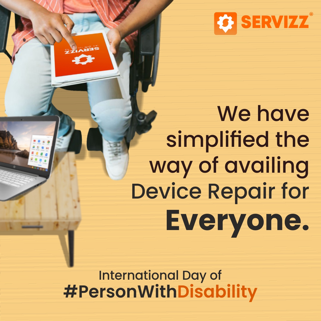 Servizz1's tweet photo. Book Doorstep Services for Laptop, Desktop, Printer, CCTV &amp; Biometric at your convenient time &amp; place.

✨We are giving FREE Pickup &amp; Drop Service for your devices.
For Booking, Visit https://t.co/sNE9vTitW4 or Download the SERVIZZ App

#internationaldayofpersonswithdisability https://t.co/zopzcpcnTv