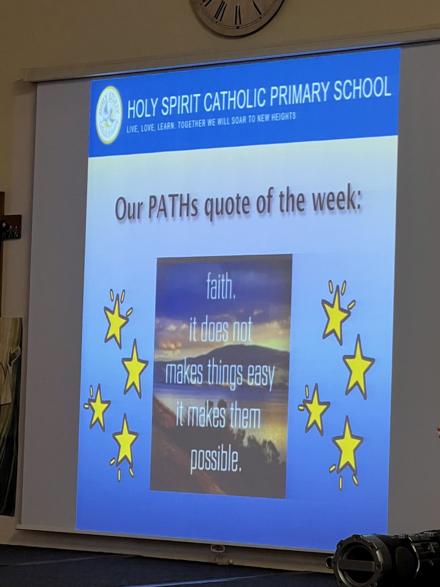 HolySpiritWA9's tweet photo. Our PATHs quote of the week is ‘Faith, it does not make things easy, it makes things possible.’ ✝️💟 🙏 Faith is our December value of the month in Holy Spirit. #valueofthemonth #faith @PATHSEdUK @lisa_best01 @MrsJMC1 @MissioUK https://t.co/NWafzUbCcY