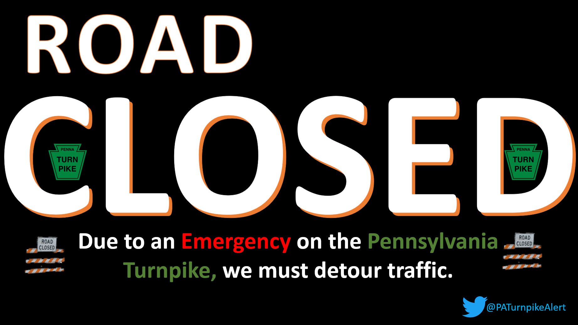 PA Turnpike Alerts on Twitter "I70/76 East remains closed between New
