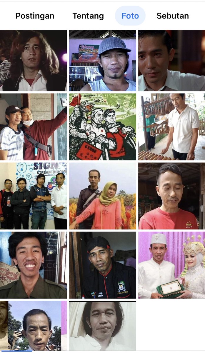 unmagnetism's tweet photo. di facebook ada page/grup namanya orang2 yg mirip jokowi tapi bukan jokowi, isinya foto org2 random yg mirip pak jokowi
gue cukup yakin kaesang juga ada di grup ini https://t.co/drc6Ms0jlr