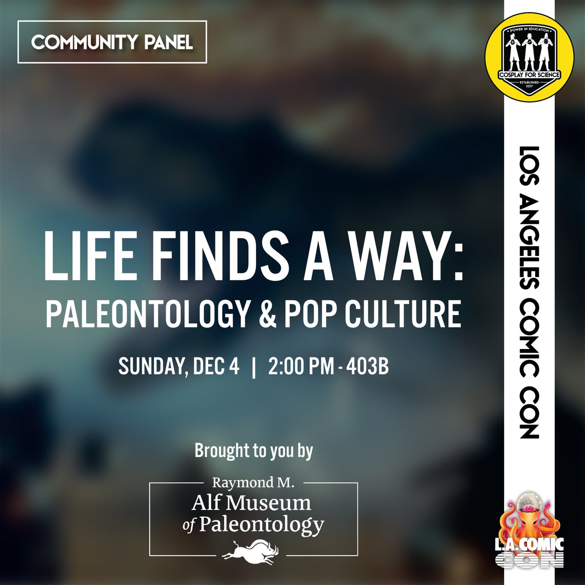 Adam Huttenlocker (@dimetrodoc) on Twitter photo I’m thrilled to participate with <a href="/cosplay4science/">Cosplay for Science</a> in this year’s <a href="/comicconla/">Los Angeles Comic Con</a> “Paleontology & Pop Culture” panel. Follow along this Sunday to learn more! #cosplayforscience #ComicConLA I’m thrilled to participate with <a href="/cosplay4science/">Cosplay for Science</a> in this year’s <a href="/comicconla/">Los Angeles Comic Con</a> “Paleontology & Pop Culture” panel. Follow along this Sunday to learn more! #cosplayforscience #ComicConLA