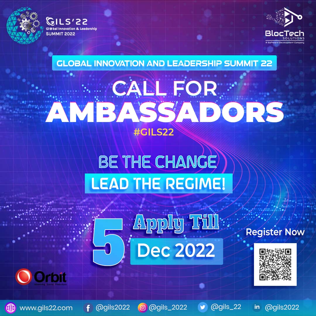 gils_22's tweet photo. @gils_22 feels delighted to carve the pave for young minds and set a chance for them to promote arising potentials. Here is the Ambassador Registration link with all perks penned on the top.

https://t.co/kOQK5emq4T

#gils22 #leadership #summit #skills #ambassador #registration https://t.co/eYGmWKwJH4