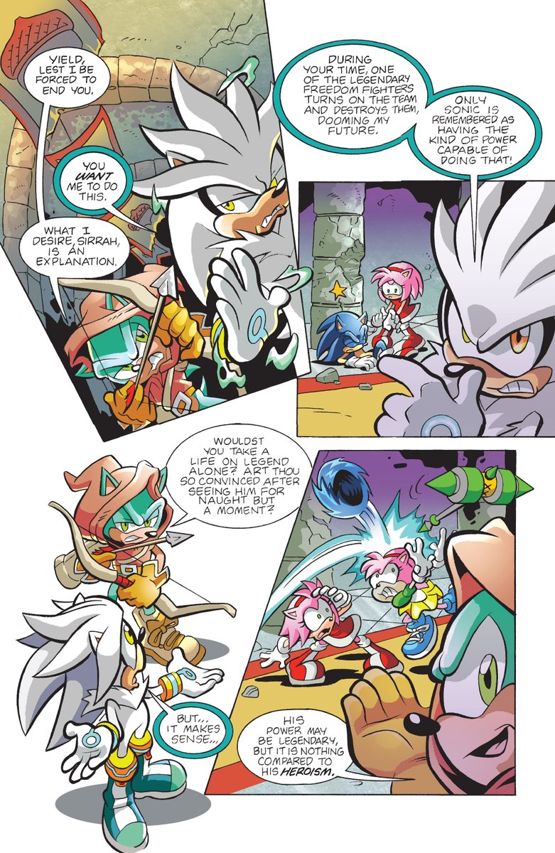 STHComicsHourly's tweet image. From Sonic the Hedgehog issue 195