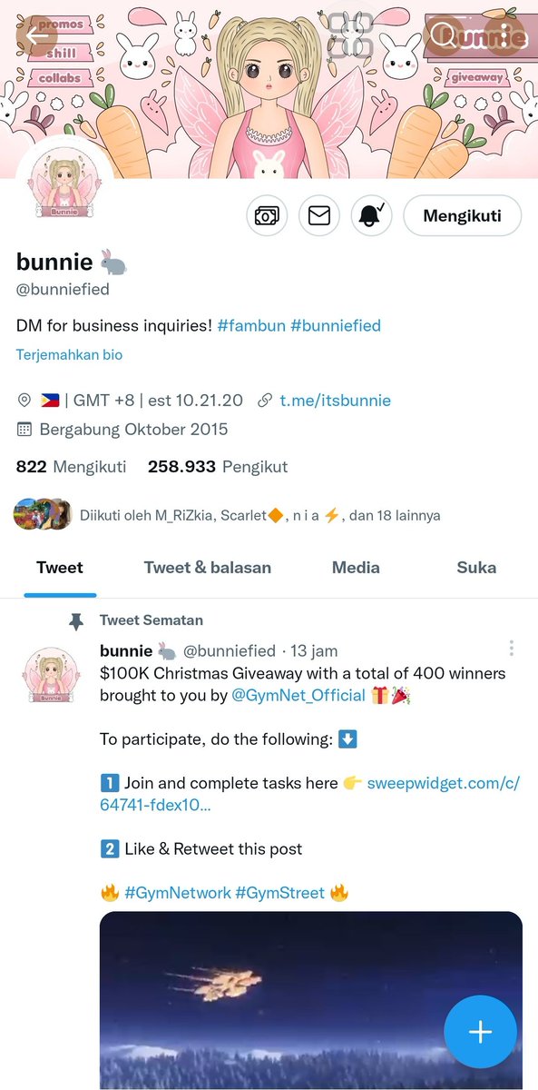 RischaDany's tweet photo. @Bohanhost @bunniefied Done ✅️ https://t.co/a5VIcHapnG