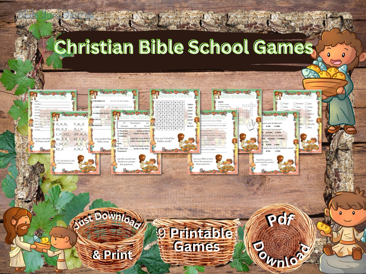 How2getit's tweet photo. Holiday Sale - Limited time! Get Christmas Party Game Printables, Christian Themed Games, Baby Shower Game Activities #ChristmasParty #Printables
#BibleWordSearchGame #BibleTrivia
https://t.co/c4gomlckDe https://t.co/6KjMntwrph
