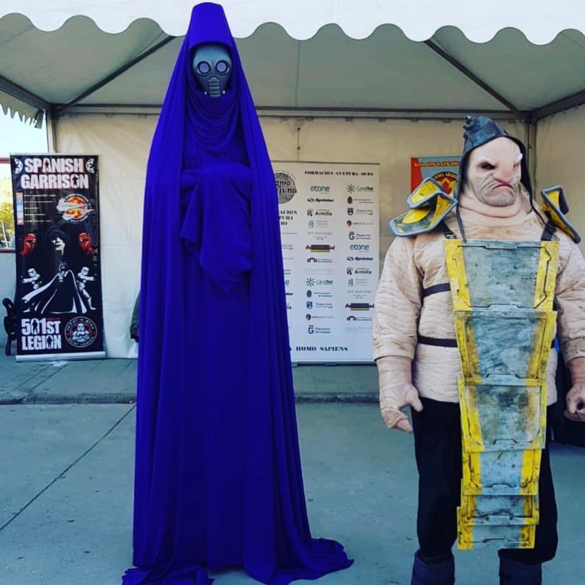 DZ-30203 as Snoke's Navigator, and DZ-28502 as Unkar Plutt.

#UnderworldDetachment #Official501st #SpanishGarrison #StarWars #TheForceAwakens #TheLastJedi