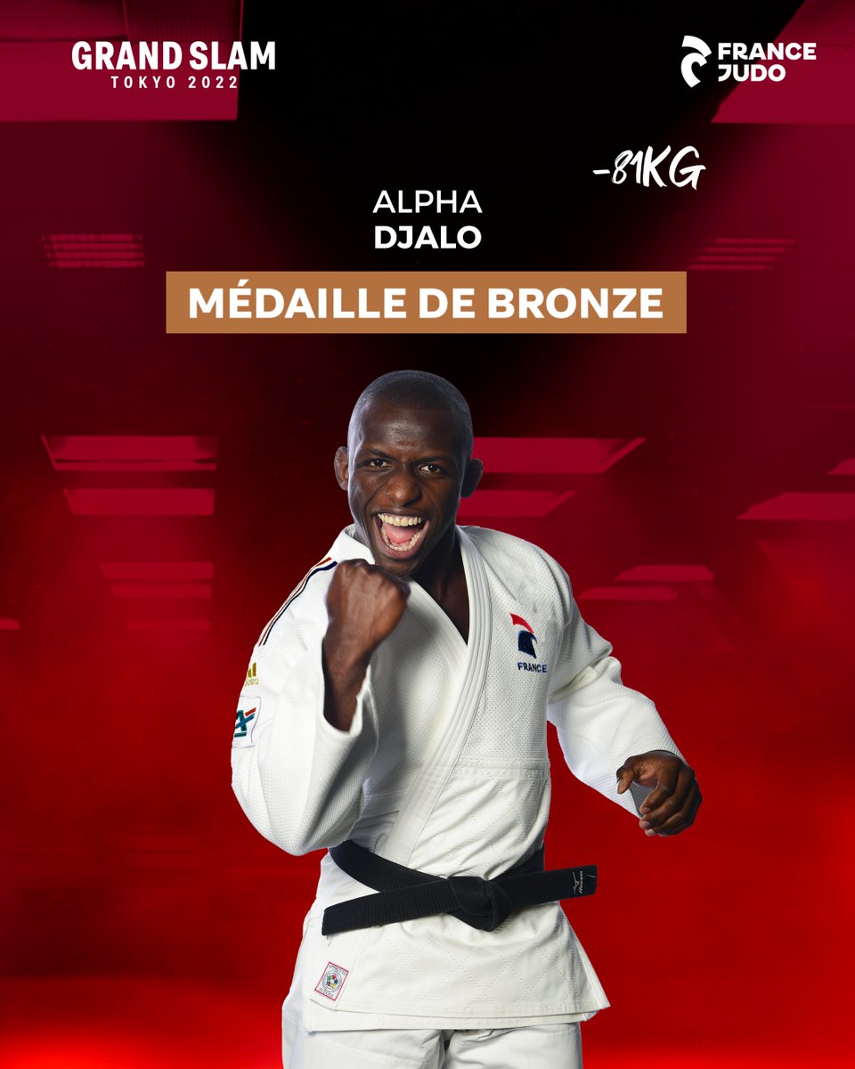 𝐎𝐔𝐔𝐔𝐈 𝐀𝐋𝐏𝐇𝐀 ! 😍🥉

Alpha Djalo (-81kg) remporte son combat pour la place de 3⃣ et décroche la médaille de bronze ! 🤩🔝

Félicitations Alpha ! 👏

#JudoTokyo #GoLesBleus #FierdEtreJudoka