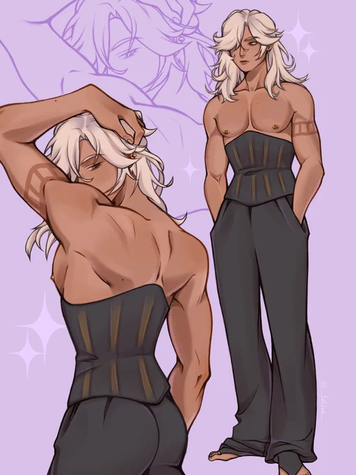 #Cyno is just being stylish and hot  #GenshinImpact 