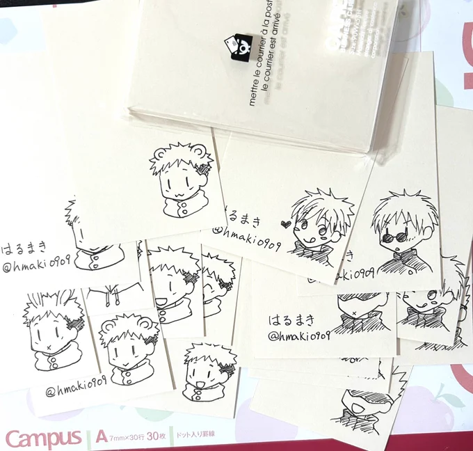 取り置きの方のお名前入れてわかるようにしておくカードは手書きです✒️ 